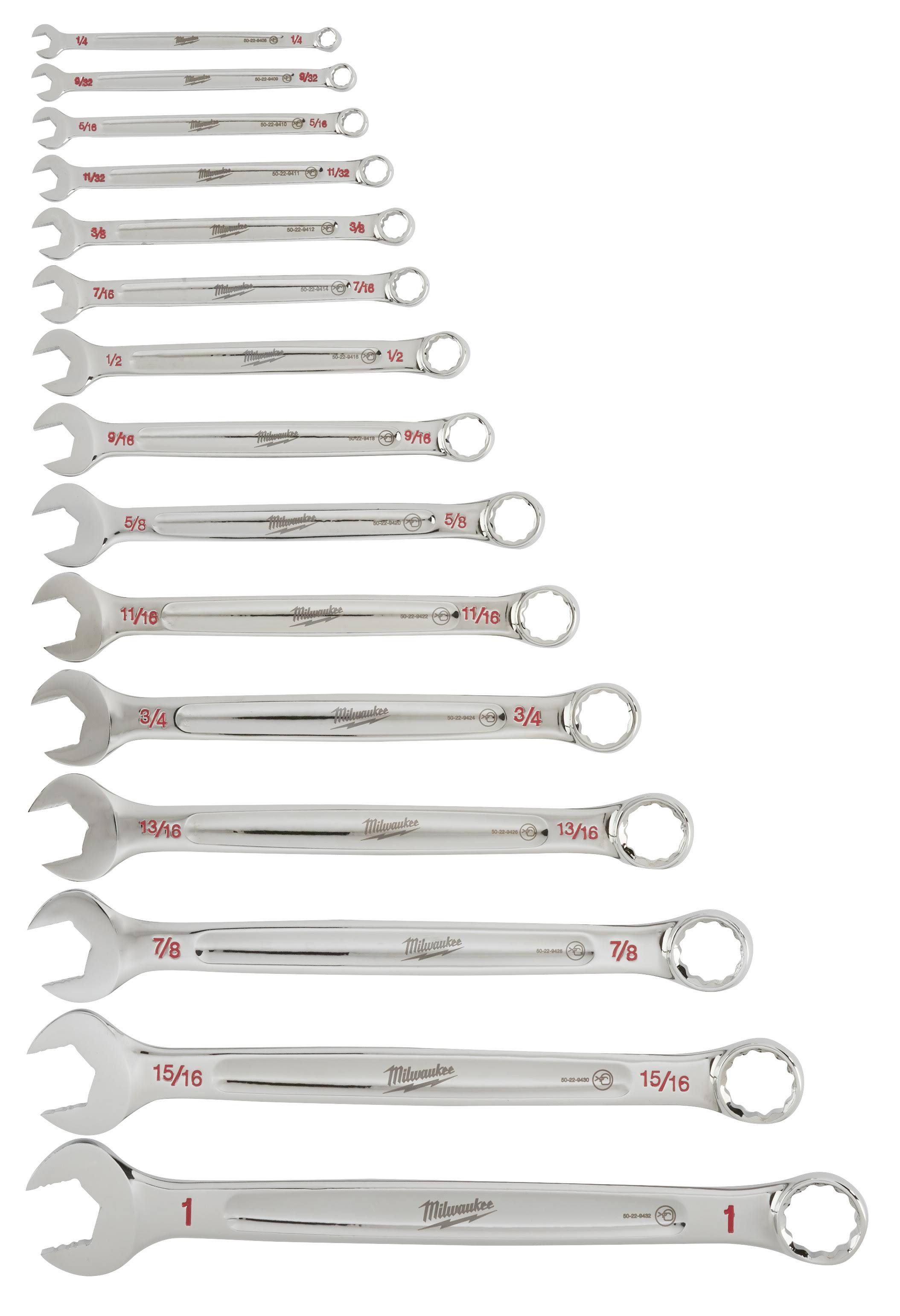 Milwaukee 48-22-9415 - 15 Piece Combination Wrench Set SAE