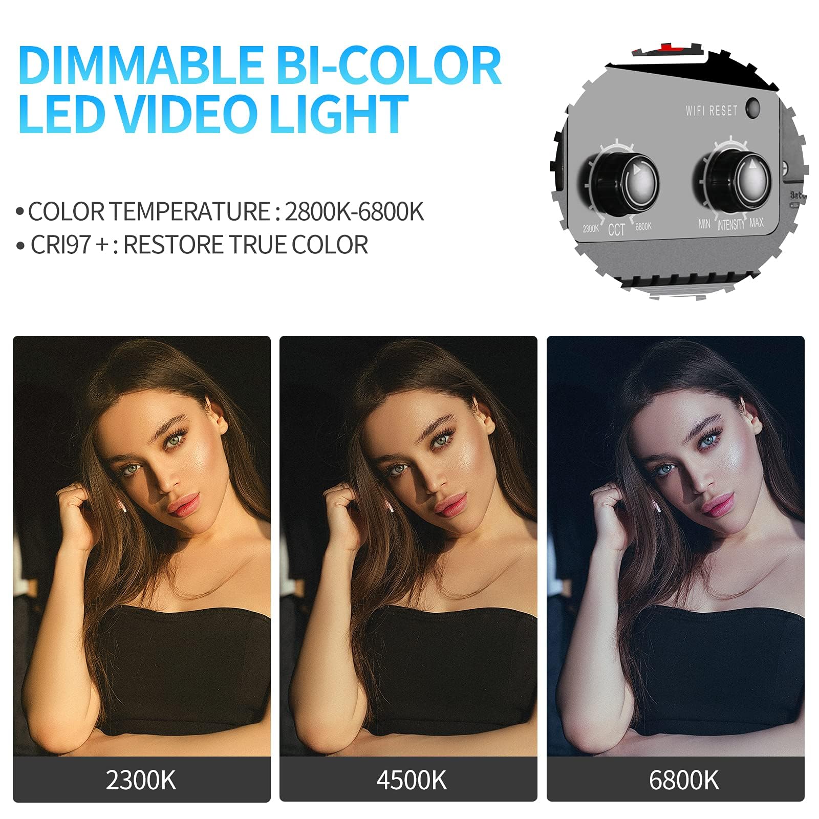 GVM 2 Pack LED Video Lighting Kits with APP Control