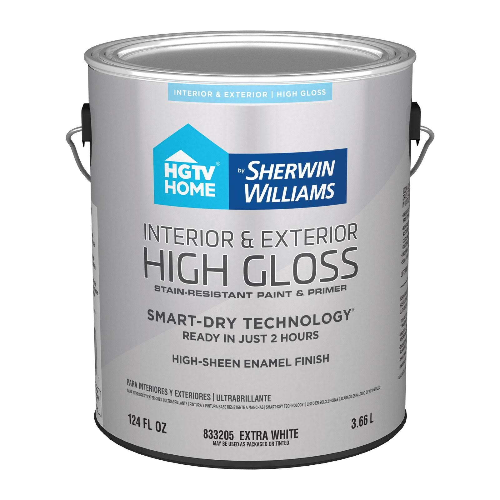 HGTV Home by Sherwin-Williams Extra White Water-Based Door and Trim Paint (1-Gallon)