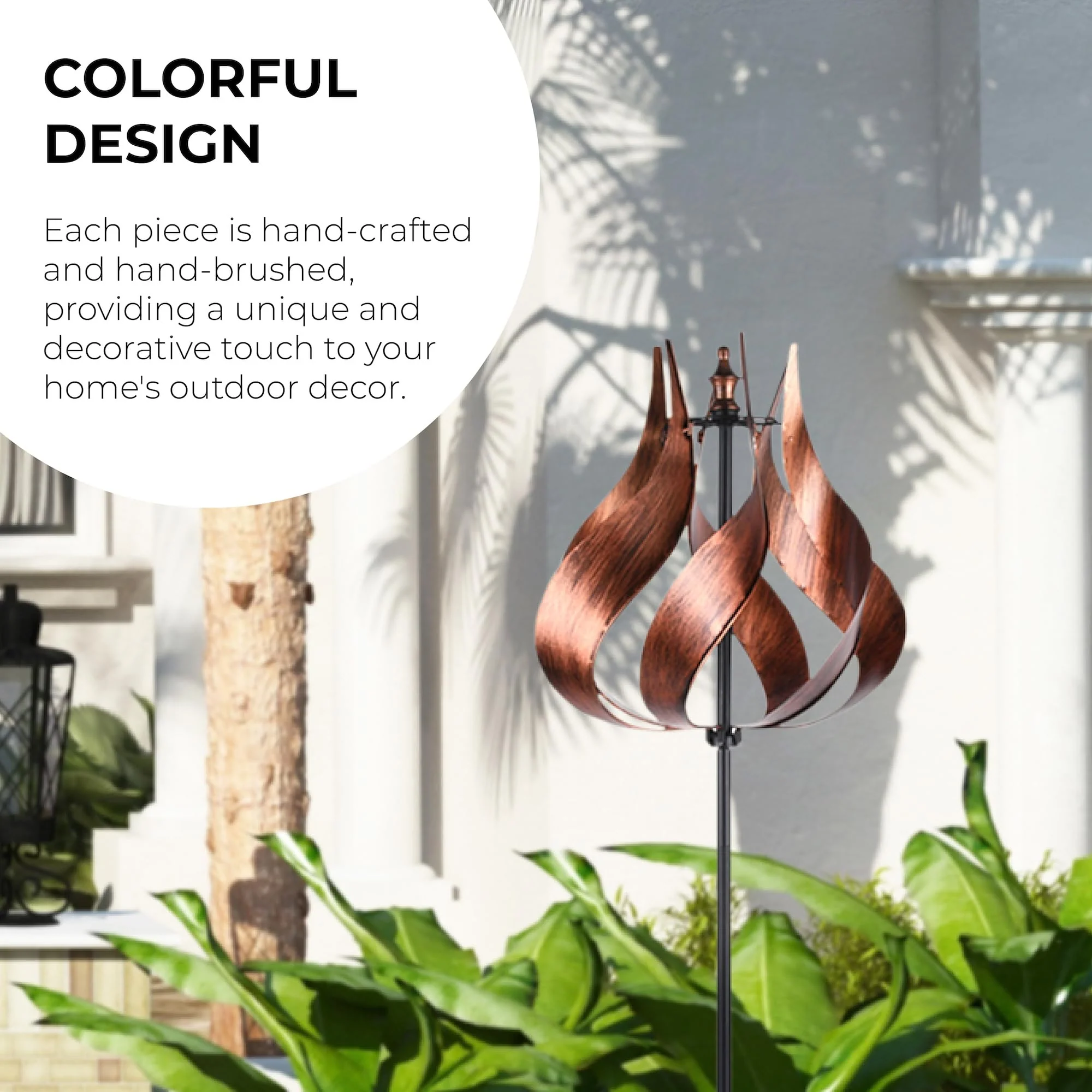 Teamson Home 360 Degrees Swivel Windmill Wind Spinner