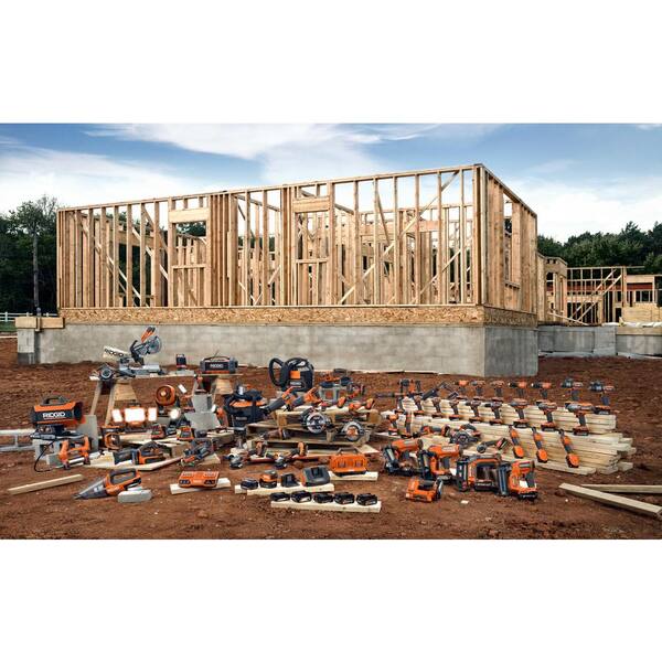 18V Cordless 8-Tool Combo Kit with (3) Batteries. Charger. and Bag with 18V AC Inverter