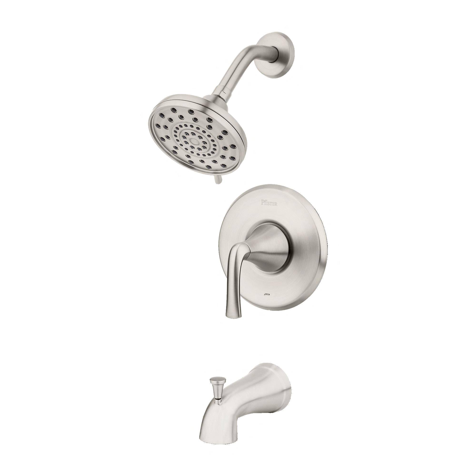 Pfister Ladera Single-Handle 3-Spray Tub and Shower Faucet in Spot Defense Brushed Nickel