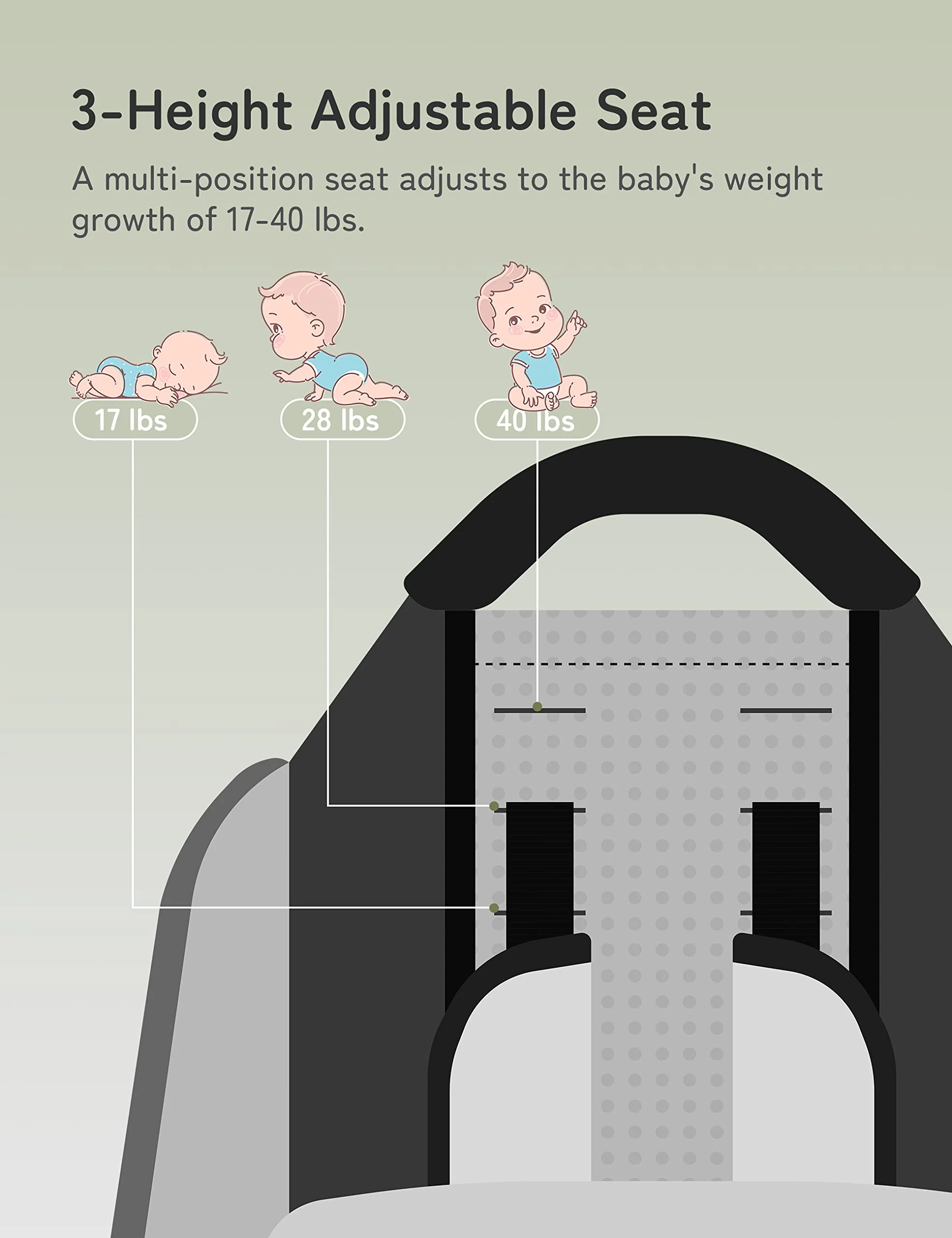 Besrey Baby Backpack Carrier. Toddler Hiking Backpack