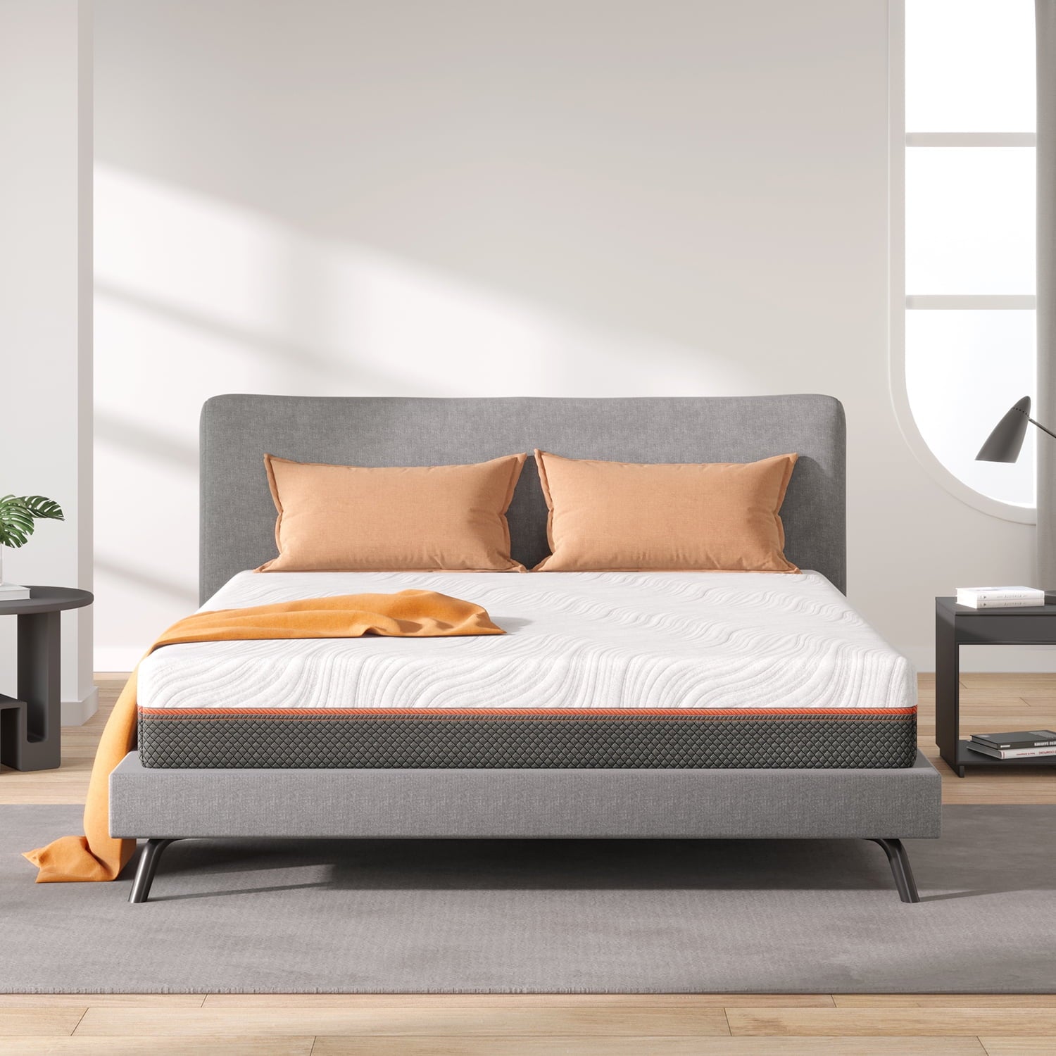 8 Full Pocket Spring Mattresses Gel Memory Foam Mattresses Hybrid Mattresses in a Box. Full Mattresses