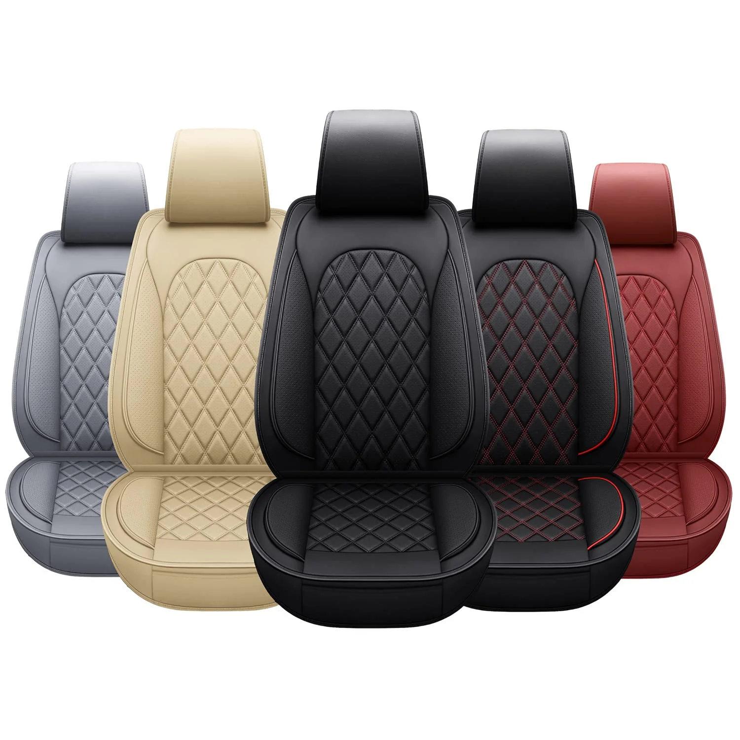 LINGVIDO Breathable Leather Car Seat Covers