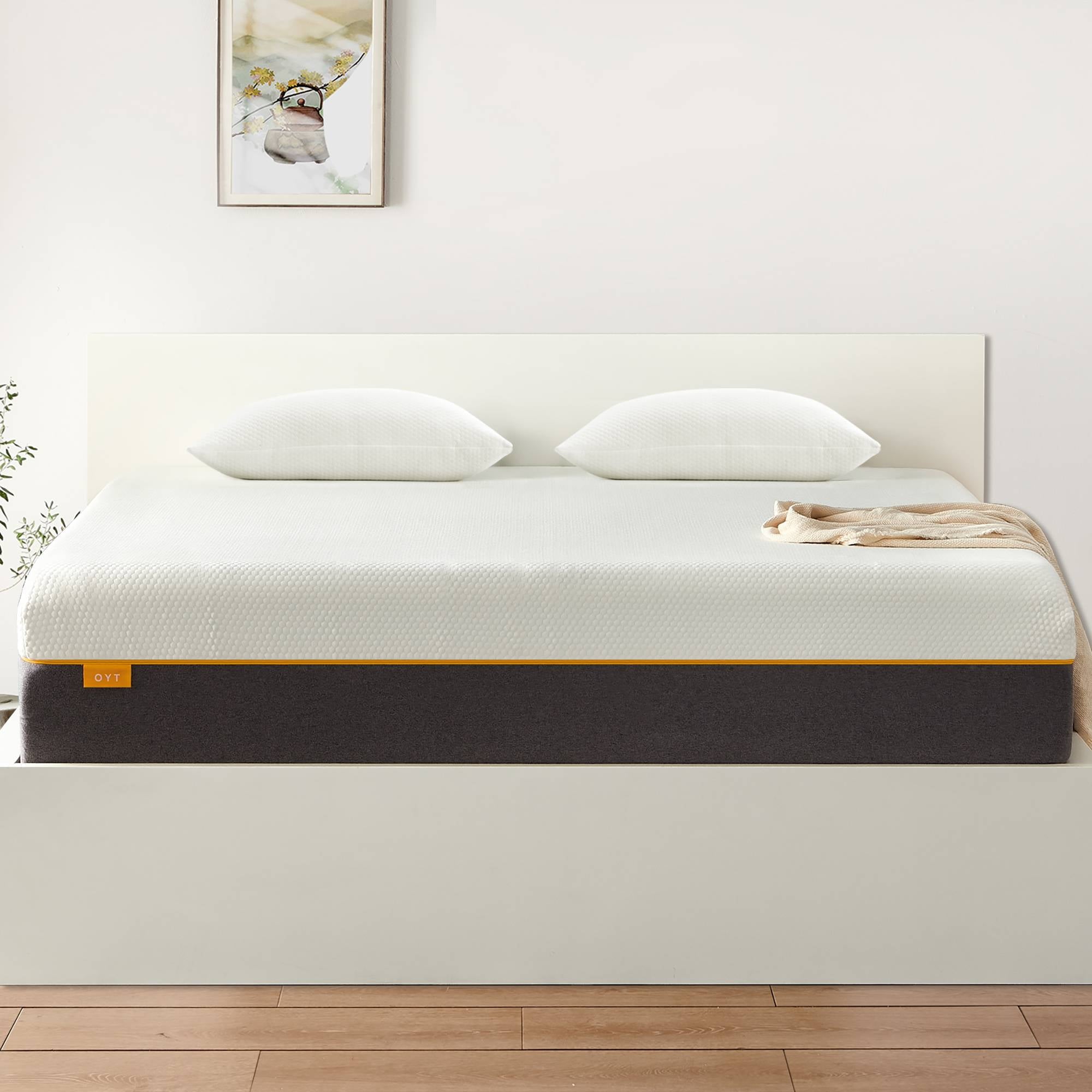 10 inch Queen Size Medium Mattress Memory Foam Cooling Support Gel Foam Mattress