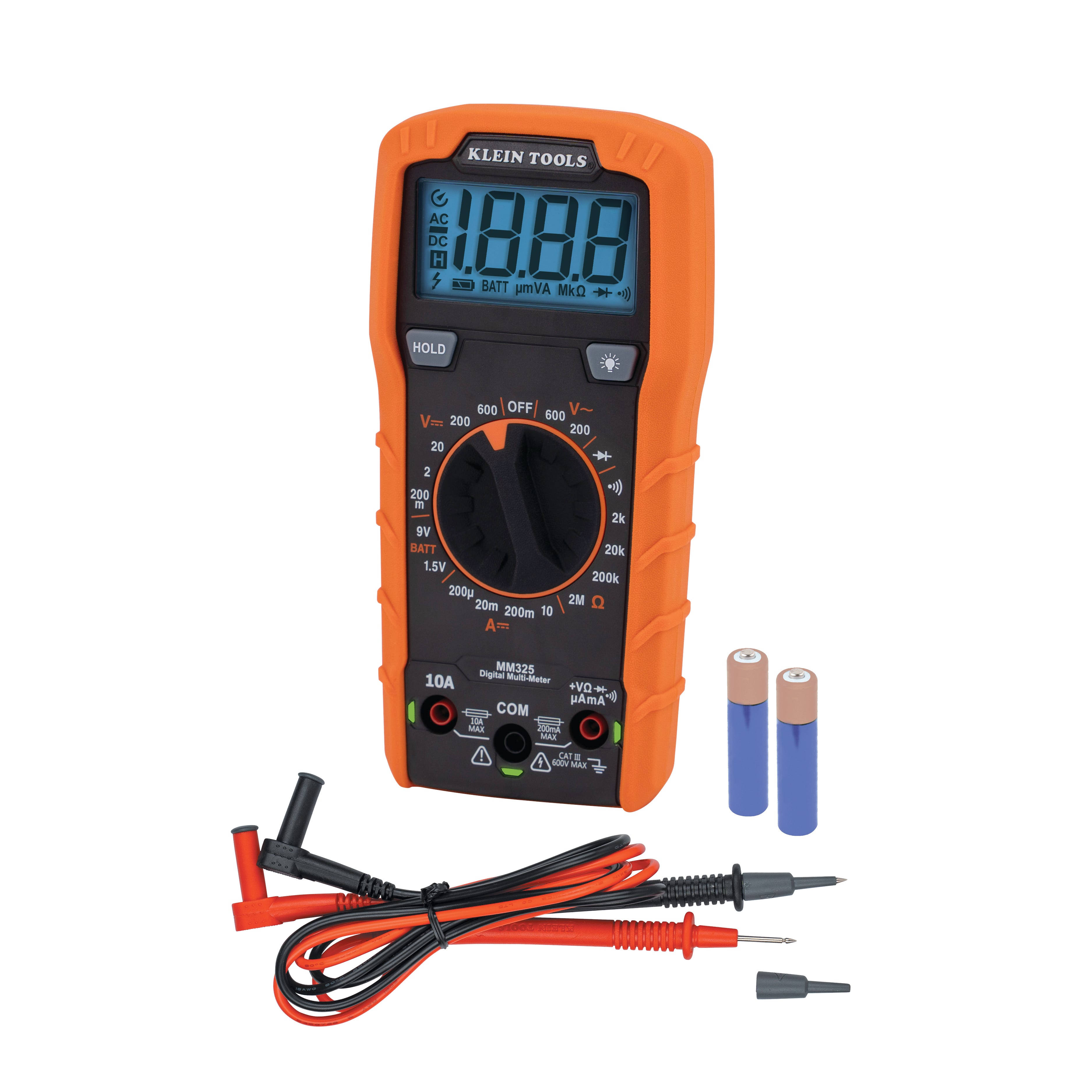 Klein Tools - MM325 - Digital Multimeter, Manual-Ranging, 600V