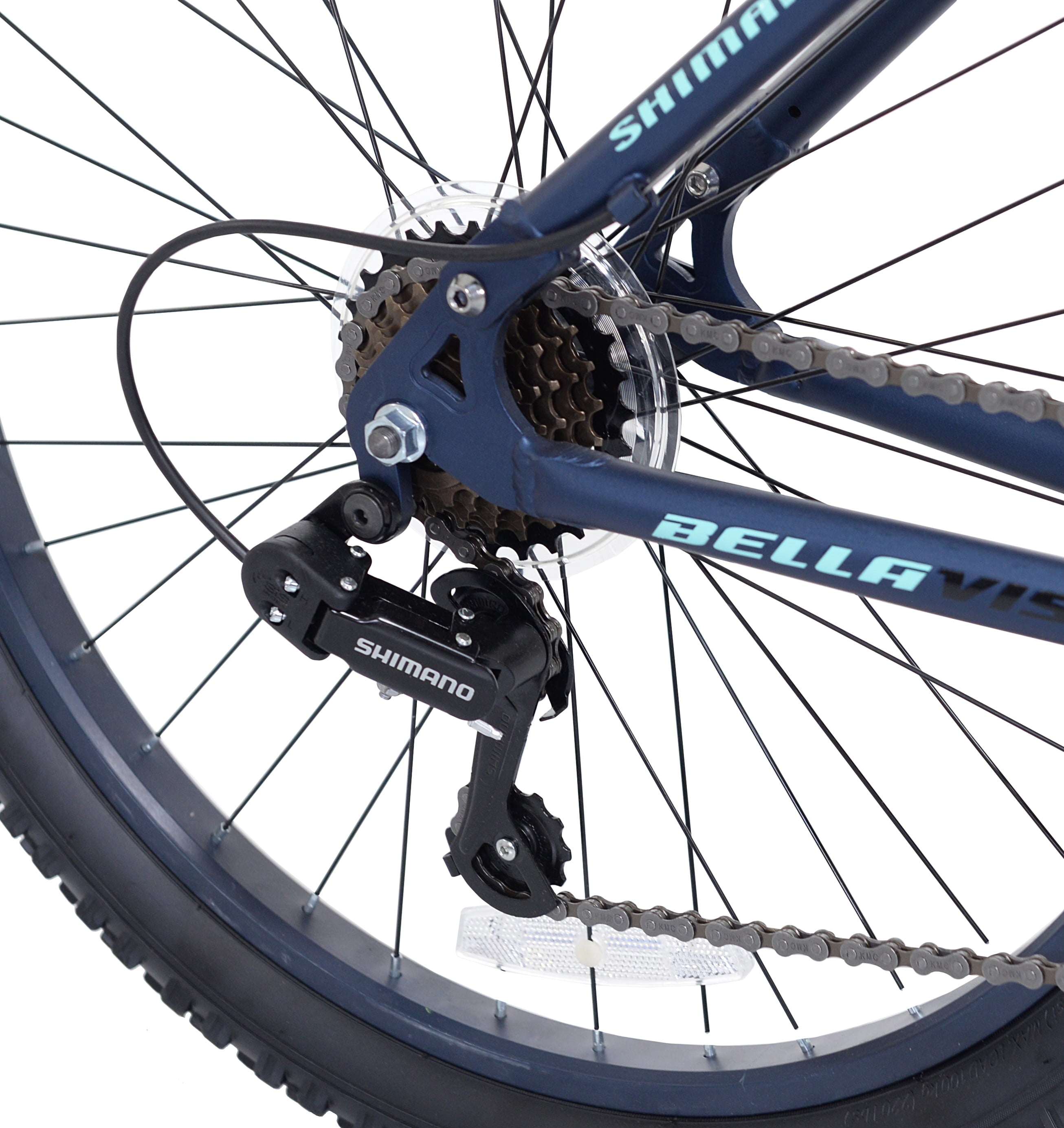 24 Bella Vista Girl's Full Suspension Mountain Bike. Blue