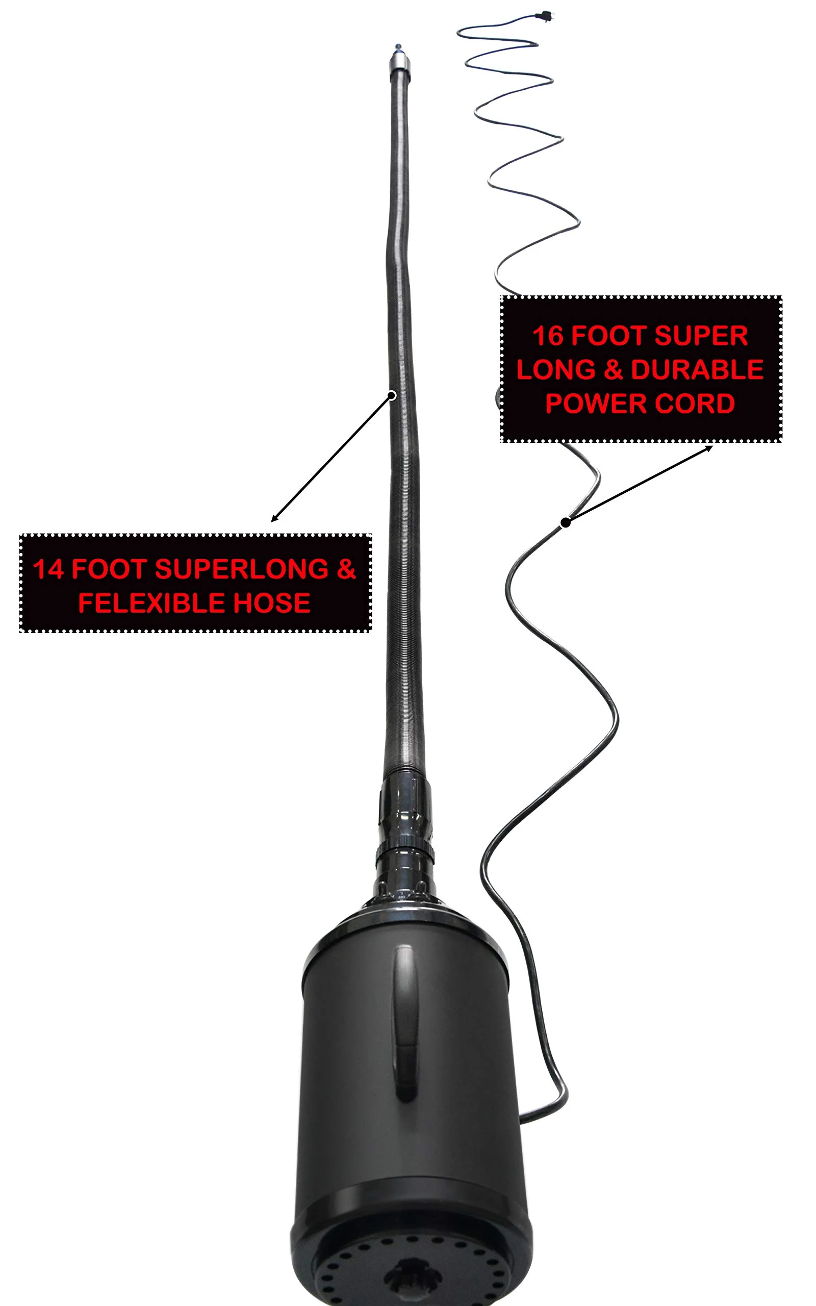 SHELANDY Powerful Motorcycle & Car Dryer with 14 Foot Flexible Hose & Wheels