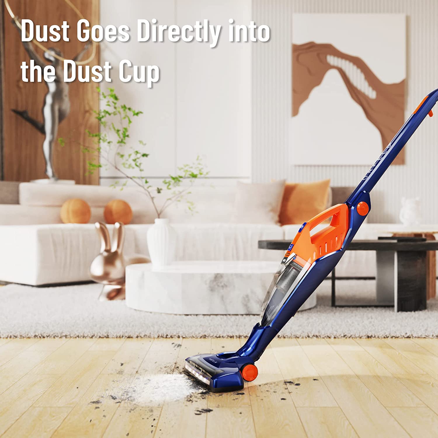 Cordless Vacuum. ORFELD Stick Vacuum Cleaner 4 in 1 Lightweight