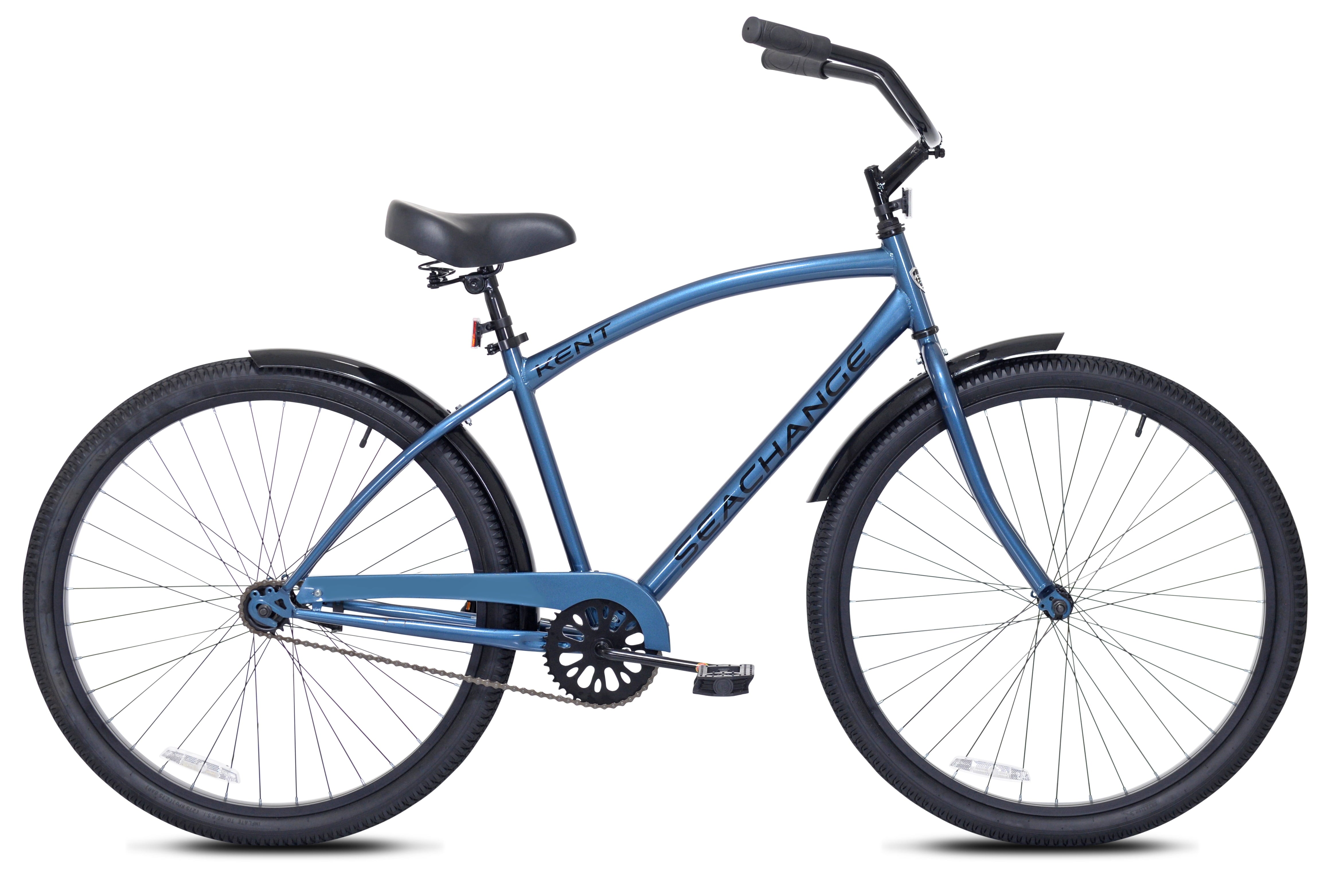 Bicycles 27.5 in Male Sea Change Beach Cruiser Bike. Metallic Blue
