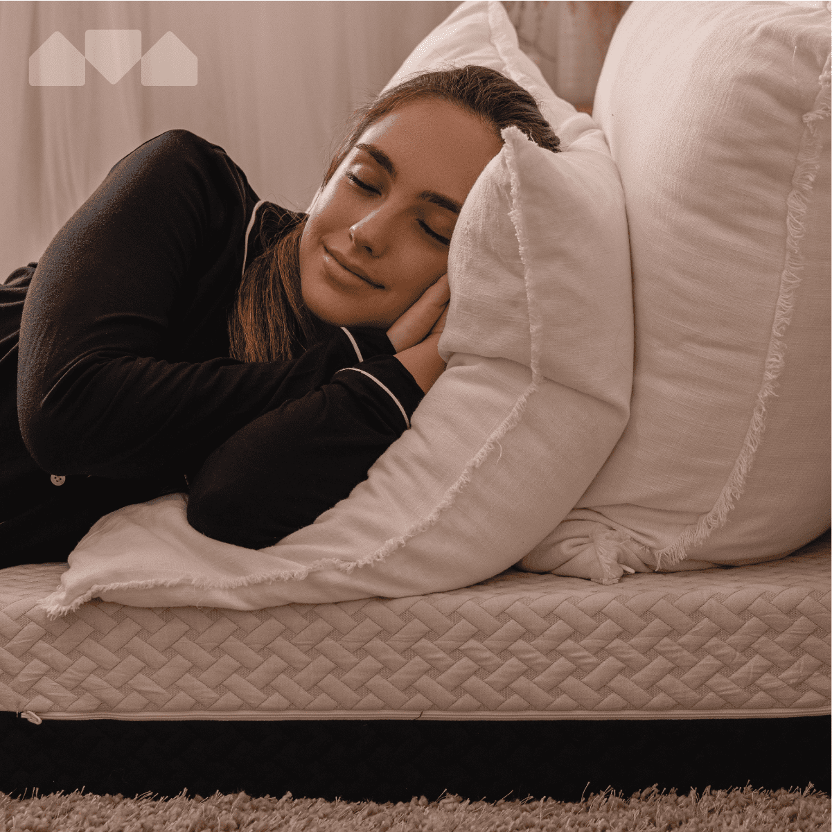 Dual Sided Premium Memory Foam Tri Folding Mattress. Waterproof Washable Cover. Size: Cot 75x31x6