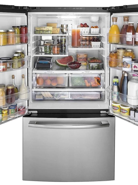 2025 GE � 27.0 Cu. Ft. French Door Refrigerator with Internal Water Dispenser � Stainless Steel
