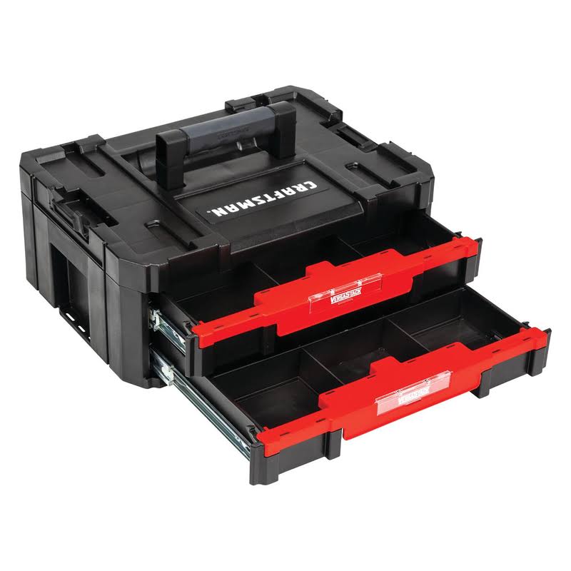 Craftsman VERSASTACK 17 in. 2-Drawer Tool Box Black/Red