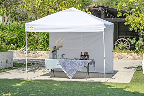 10x10 Pop up Canopy Tent Instant Commercial Canopy with 150D Silver Coated Fabric