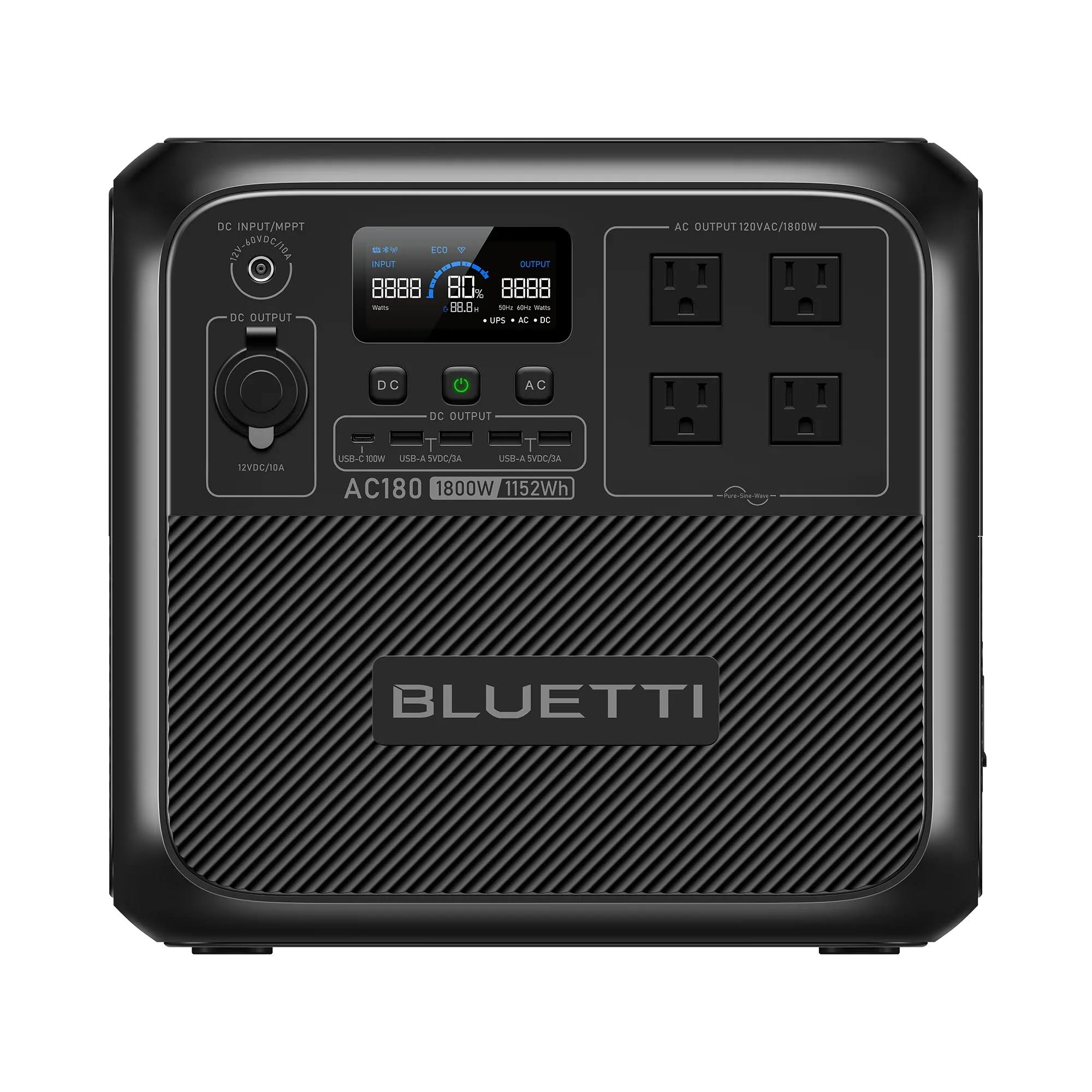 BLUETTI AC180 Solar Portable Power Station | 1.800W 1.152Wh