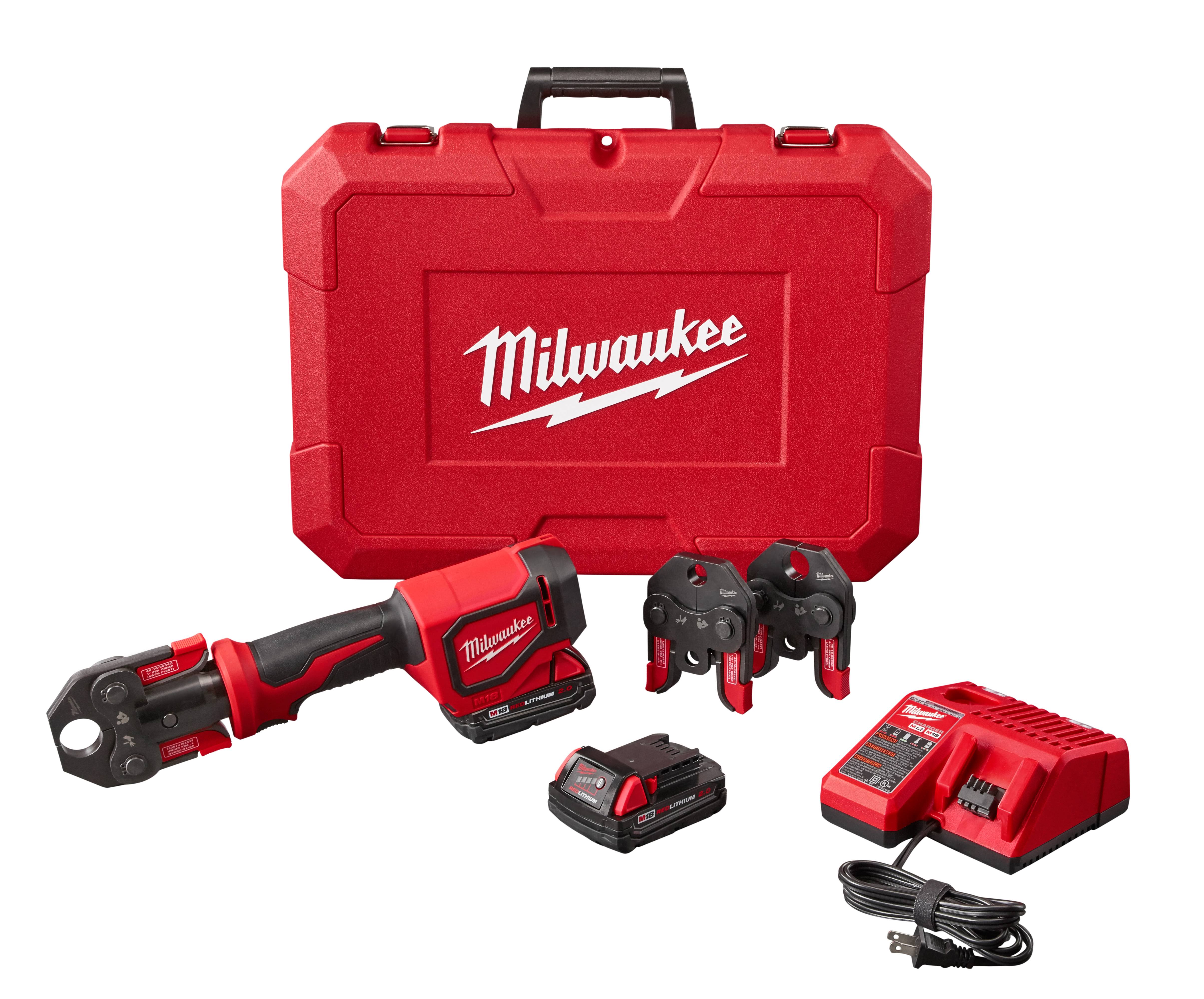 Milwaukee 2674-22C M18 Short Throw Press Tool Kit W/PEX Crimp Jaws-Instock