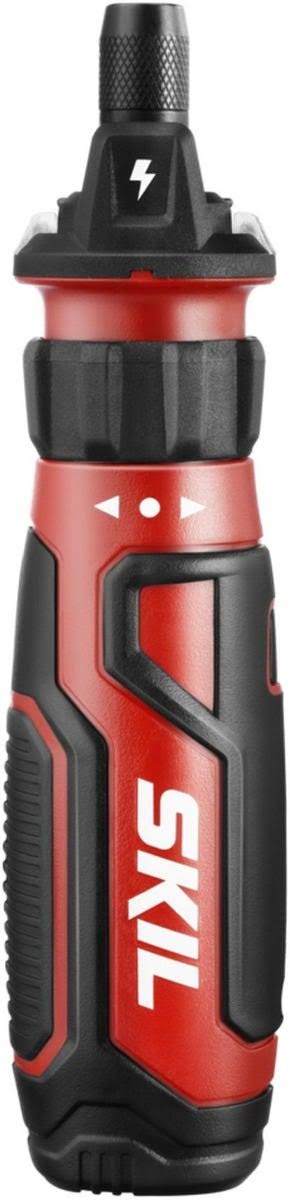 Skil Rechargeable 4V Cordless Screwdriver with Circuit Sensor Technology & 45Piece Bit Kit - SD561204