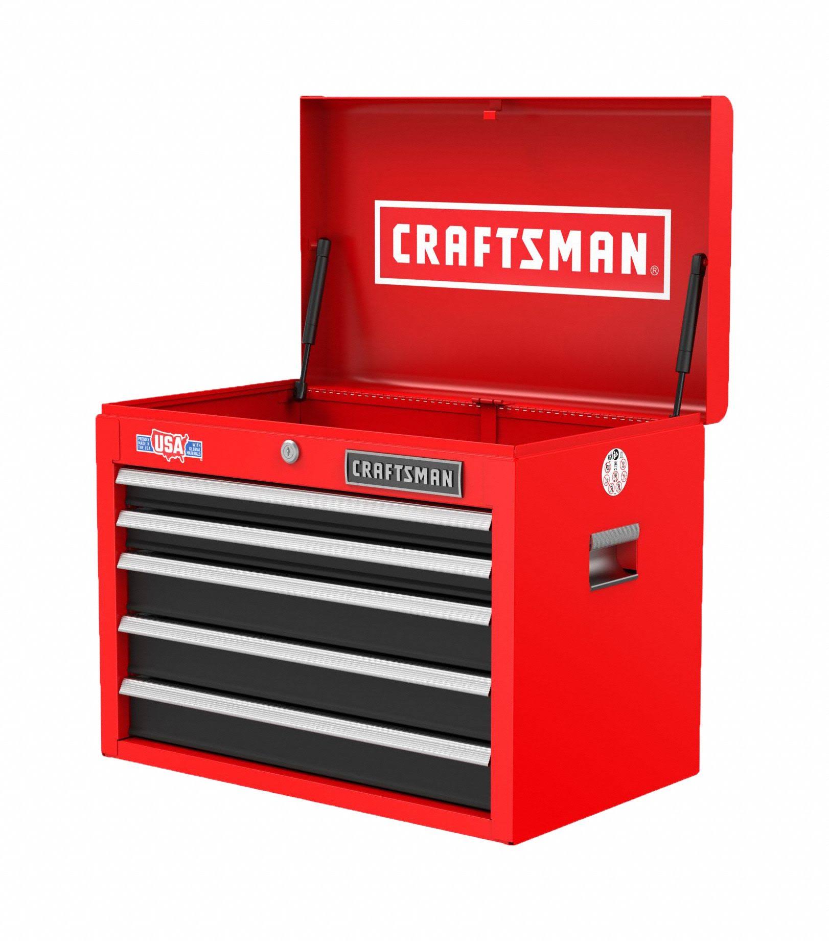 Craftsman 2000 Series 26-in 5-Drawer Chest - Red CMST98263RB