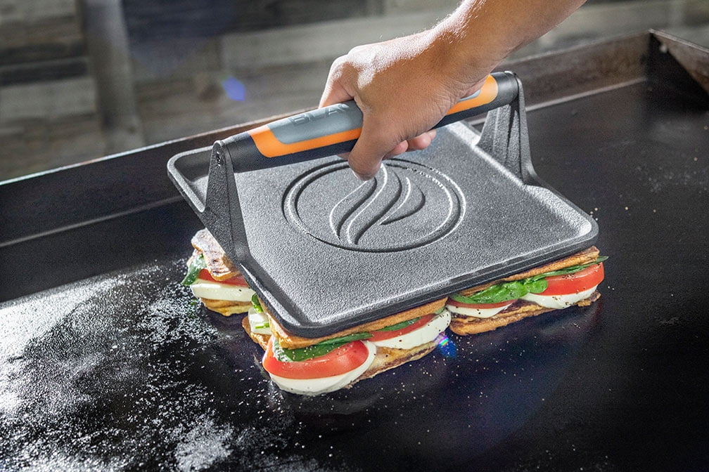 Cast Iron Griddle Press with Signature Handle