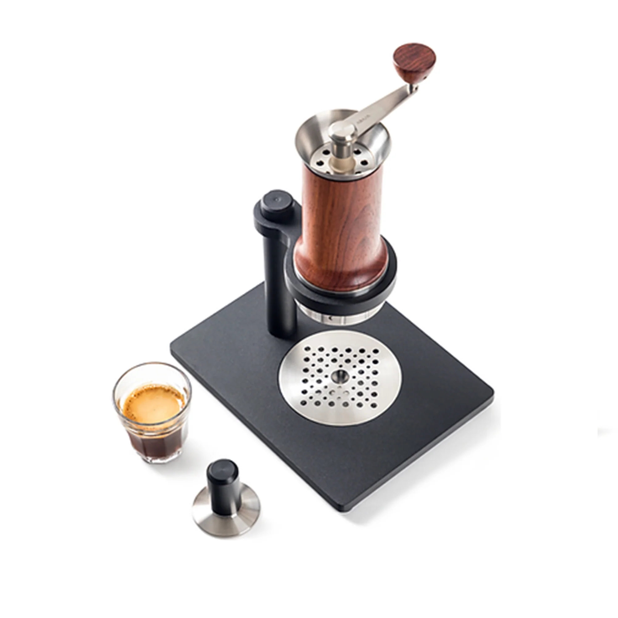 ARAM Manual Espresso Maker + Steel Support