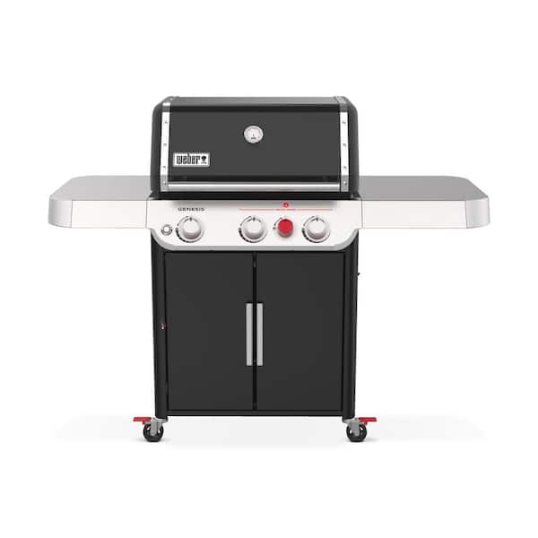 Genesis E-325s 3-Burner Propane Gas Grill in Black with Built-In Thermometer