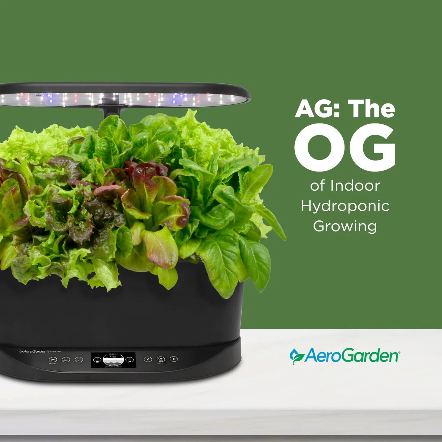 AeroGarden Bounty Basic. Indoor Garden with LED Grow Light