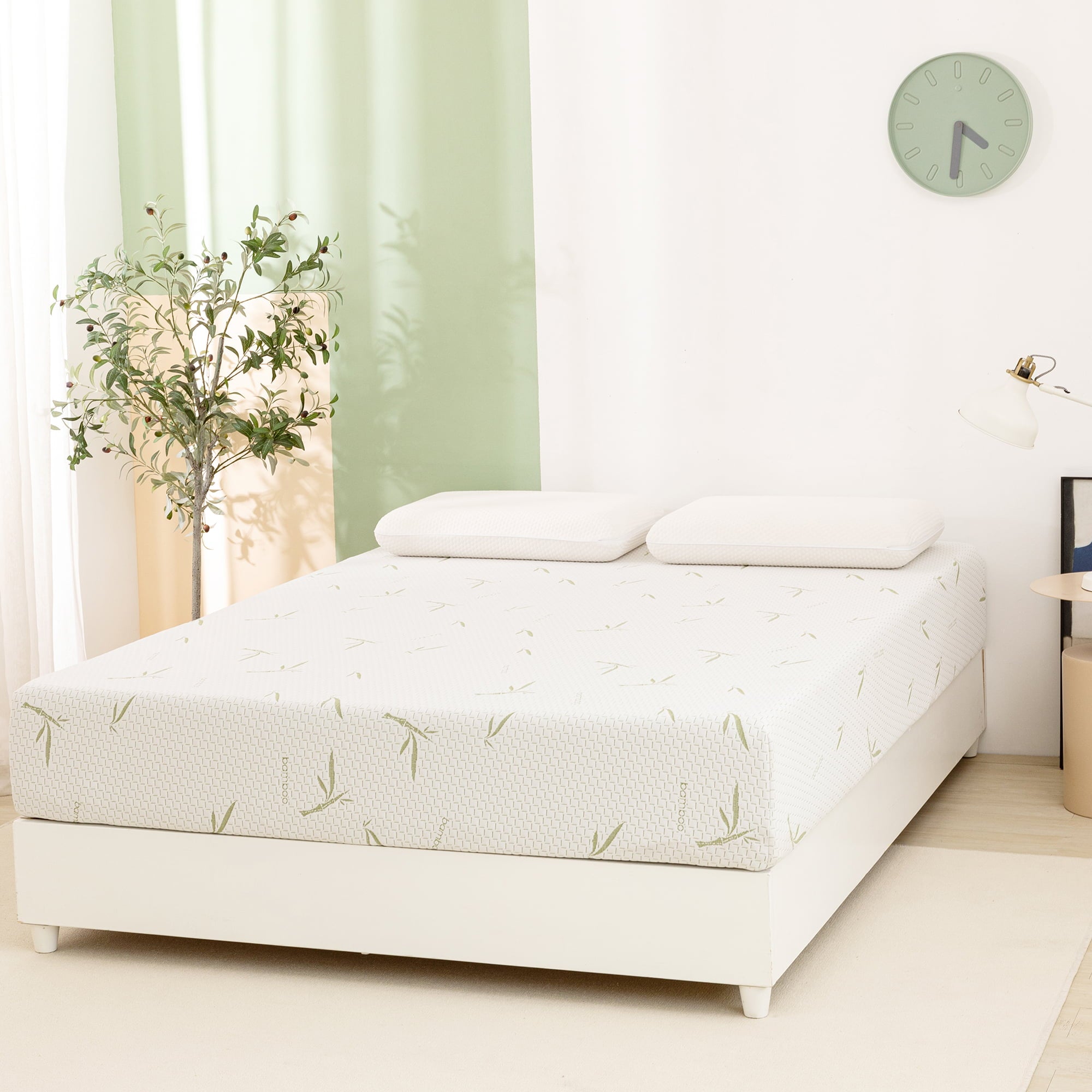 Size Mattress. 10 inch Gel Memory Foam Mattress in a Box with Bamboo Cover.CertiPUR-US Certified