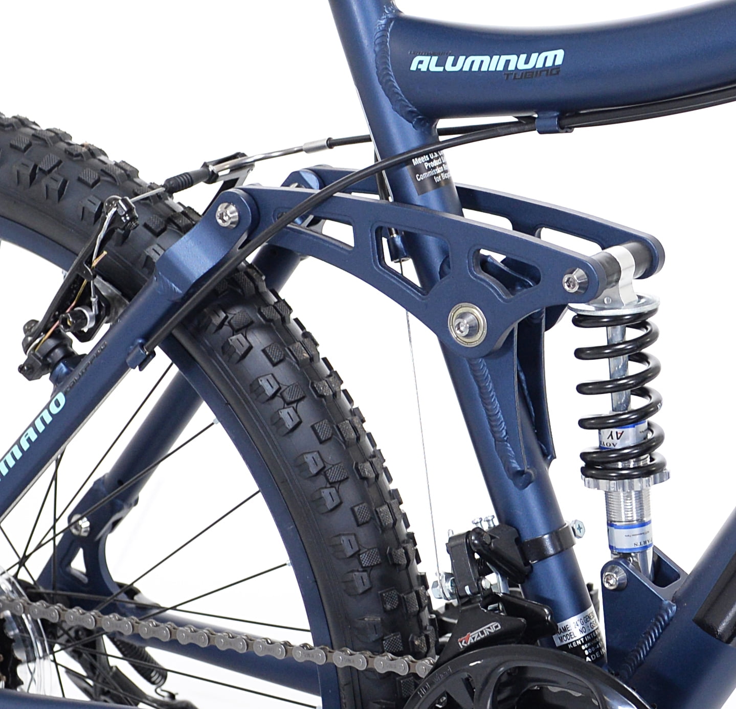 24 Bella Vista Girl's Full Suspension Mountain Bike. Blue