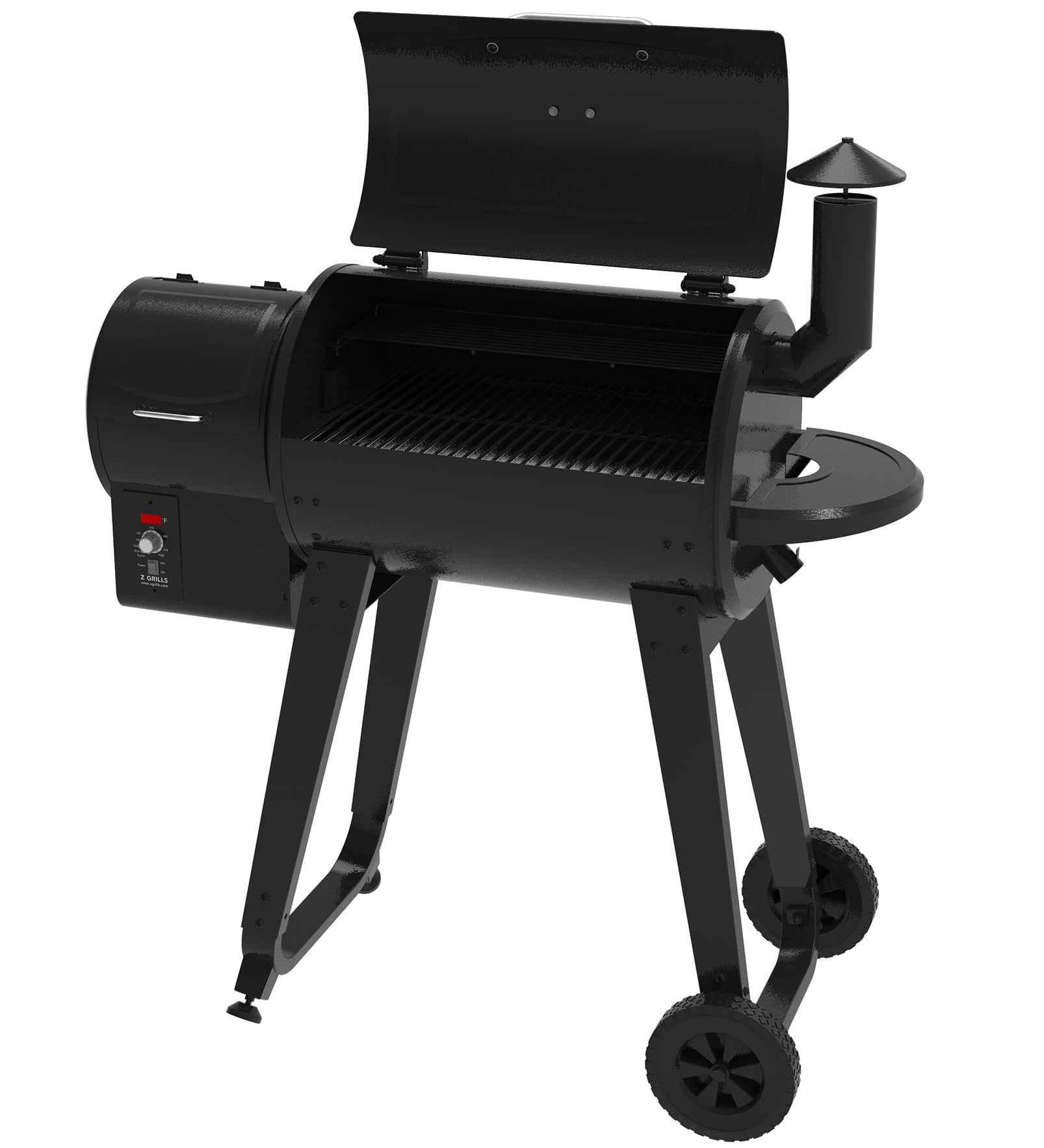 GRILLS ZPG-450A3 Wood Pellet Grill & Smoker 8-in-1 BBQ 2022 model. Black