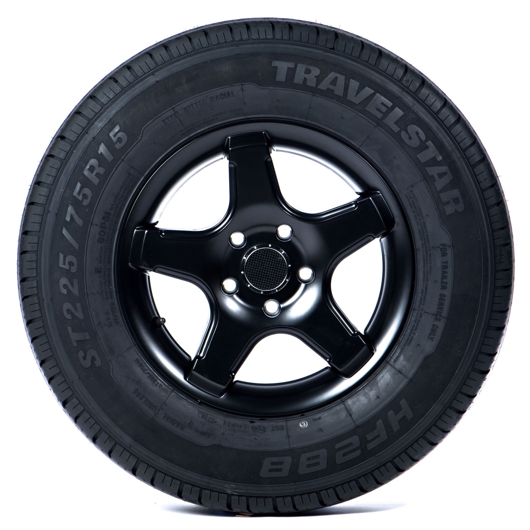 HF288 ST205/75R15 8 Ply 107M Load Range D Radial Trailer Tire - ST 205/75/15 205/75R15 (Tire Only)