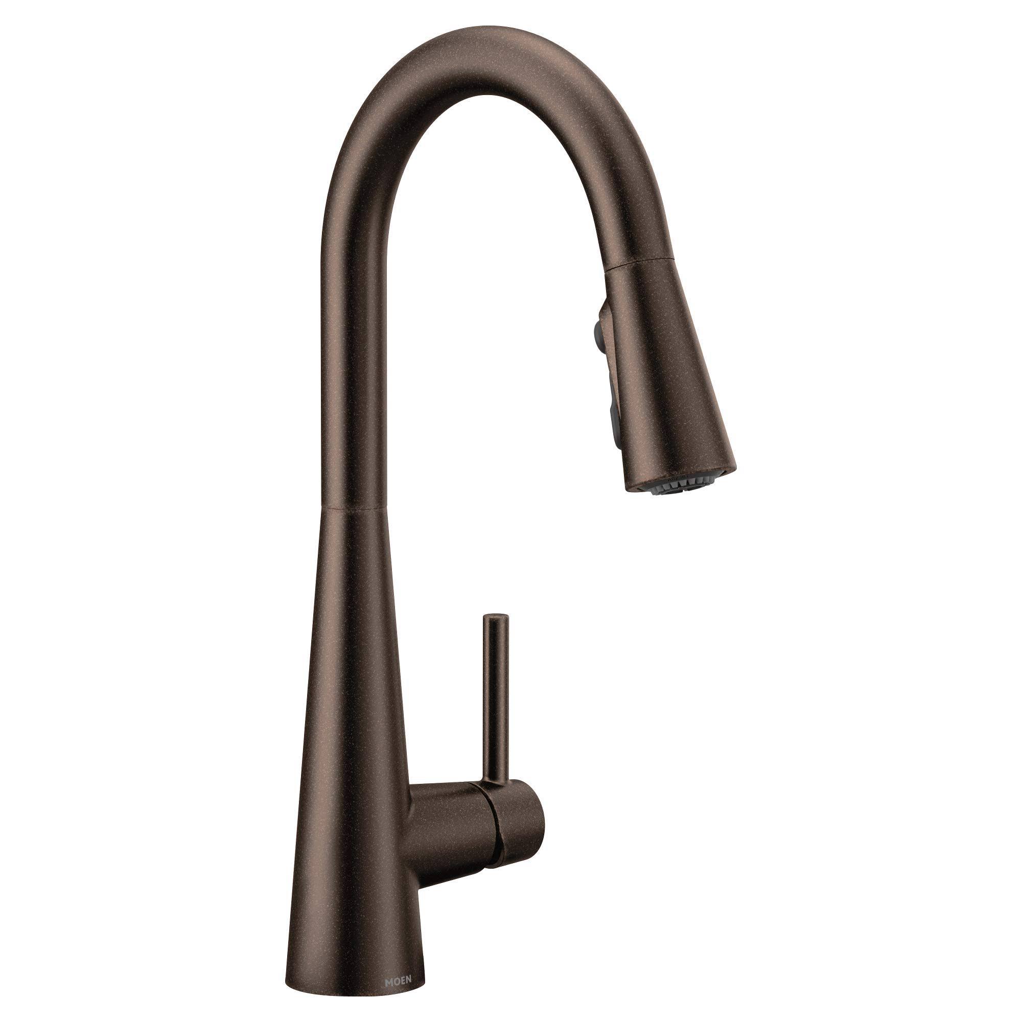 Moen 7864ORB Sleek Oil Rubbed Bronze One-Handle Pulldown Kitchen Faucet