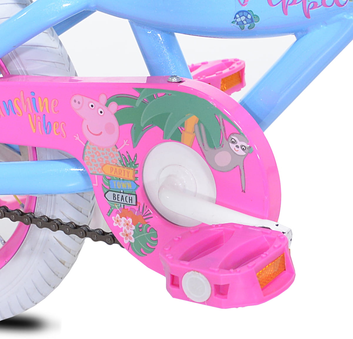 Bicycles 14 Peppa Pig Sunshine Vibes Girls Bicycle. Blue and Pink