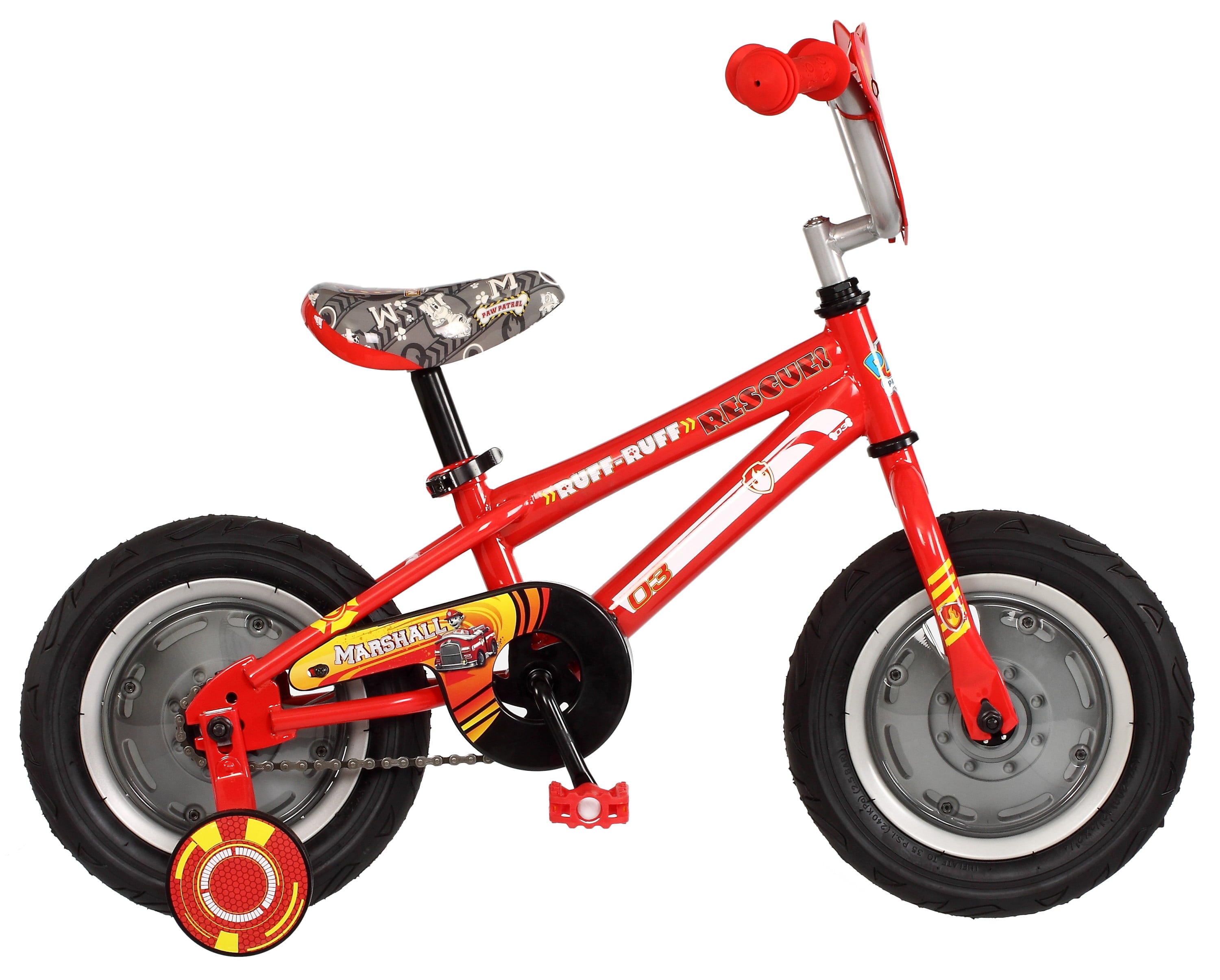 Paw Patrol Marshall 12in. Kids Bike By Schwinn. Ages 2 to 4. Red