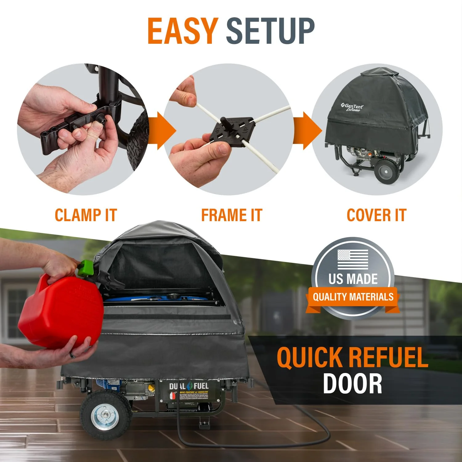 GenTent Generator Running Cover. Universal Kit