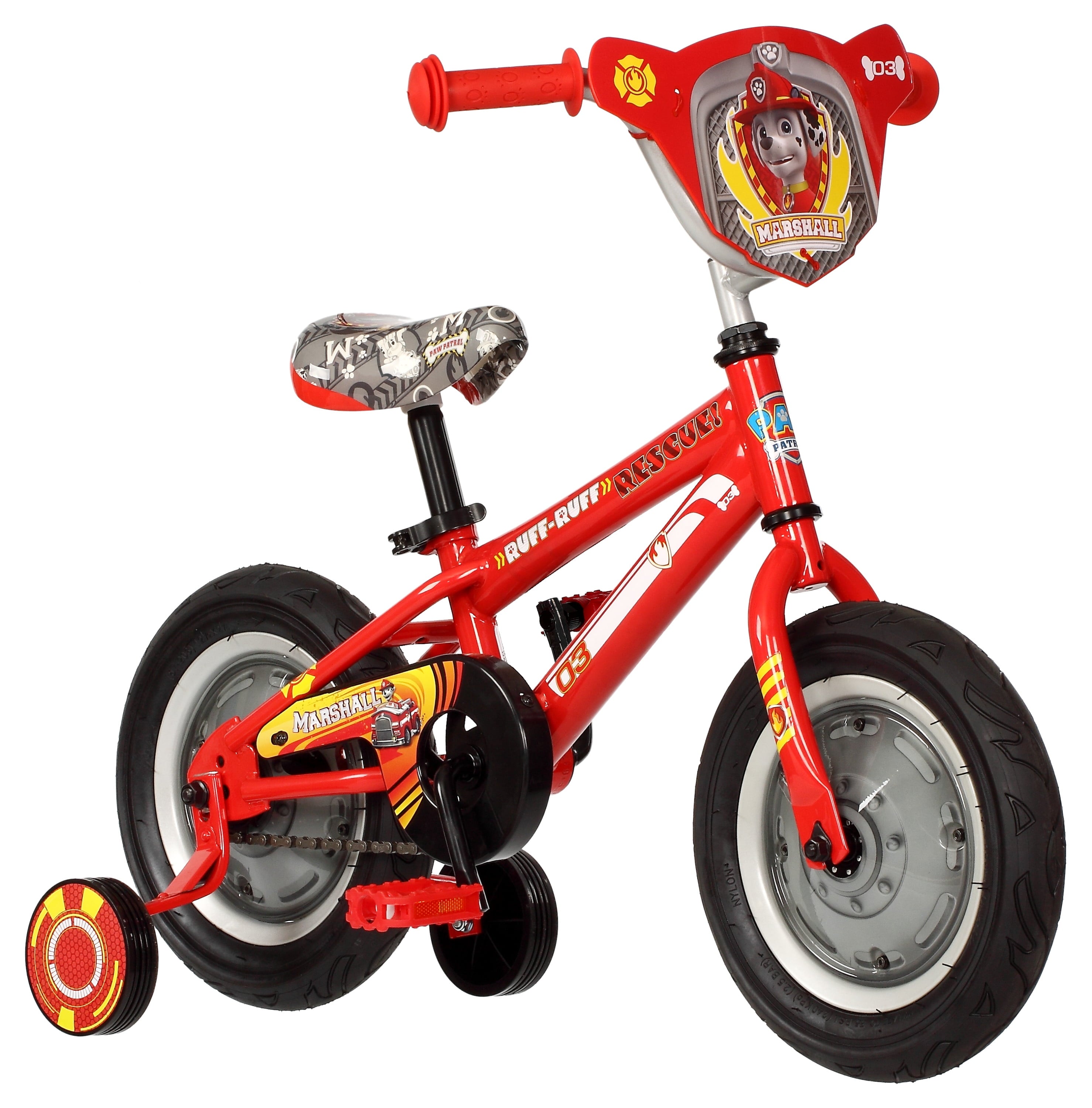 Paw Patrol Marshall 12in. Kids Bike By Schwinn. Ages 2 to 4. Red
