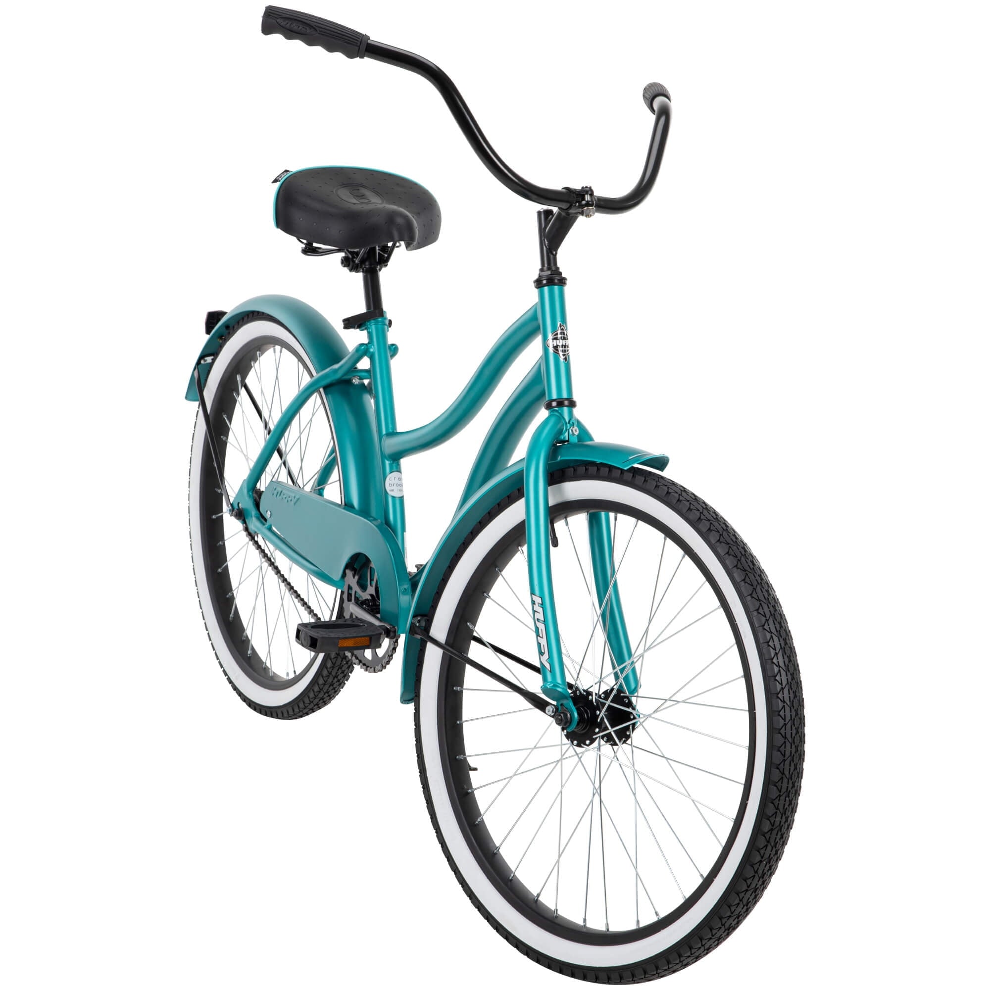 24�� Cranbrook Girls Beach Cruiser Bike for Women. Emerald Green