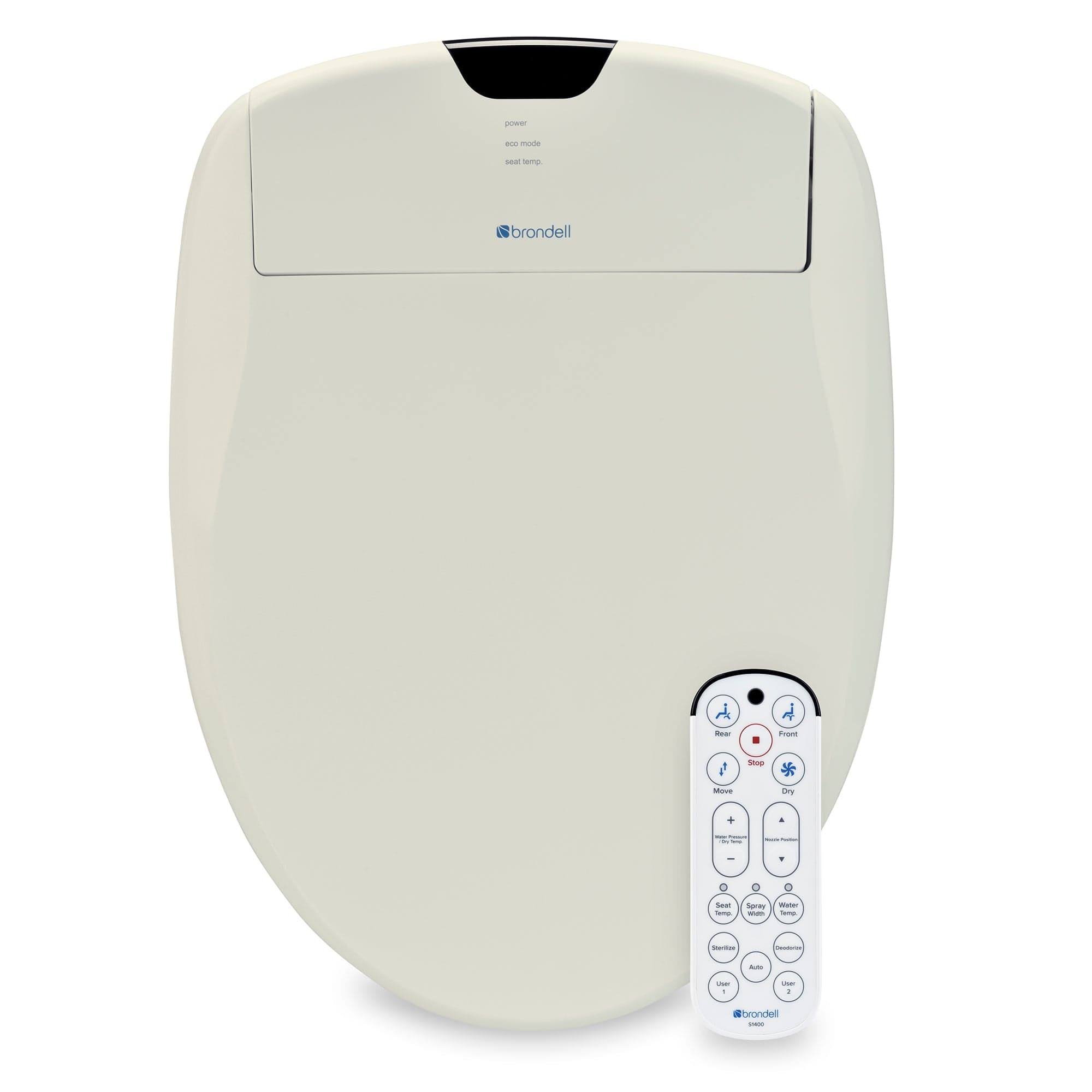 Brondell Swash 1400 Biscuit Luxury Bidet Toilet Seat - Round