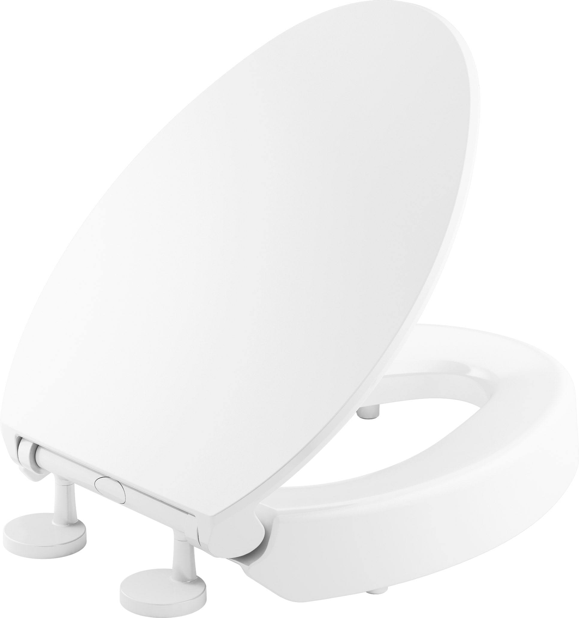 Kohler K-25875-0 Hyten Elevated Quiet-Close Elongated Toilet Seat - White