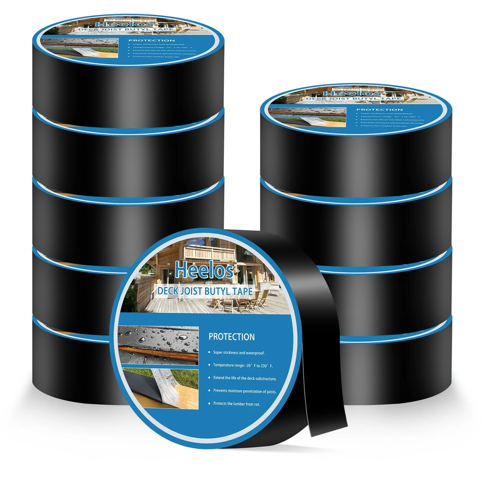 Heelos 10 Pack Joist Tape for Decking 2''??50'