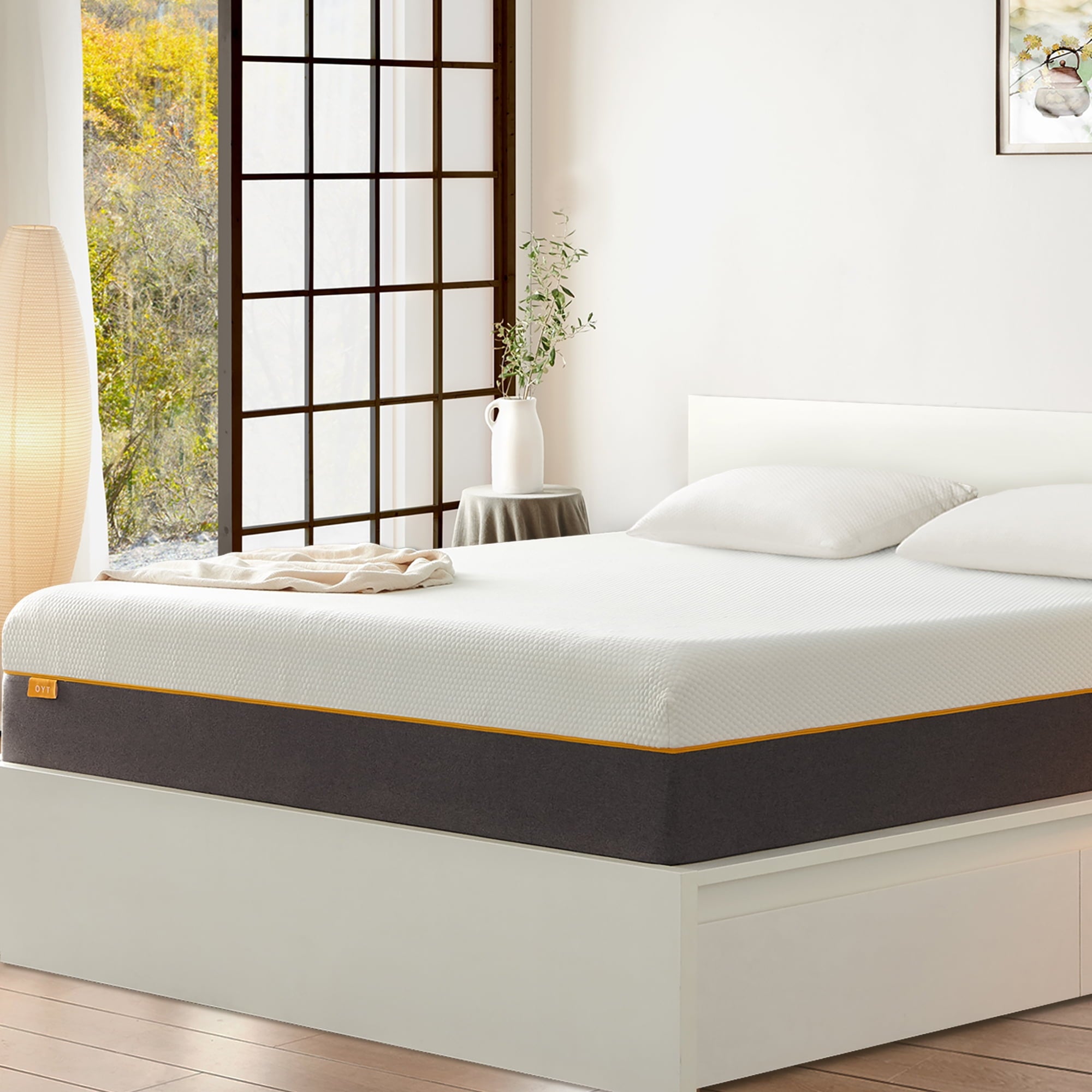 10 inch Queen Size Medium Mattress Memory Foam Cooling Support Gel Foam Mattress