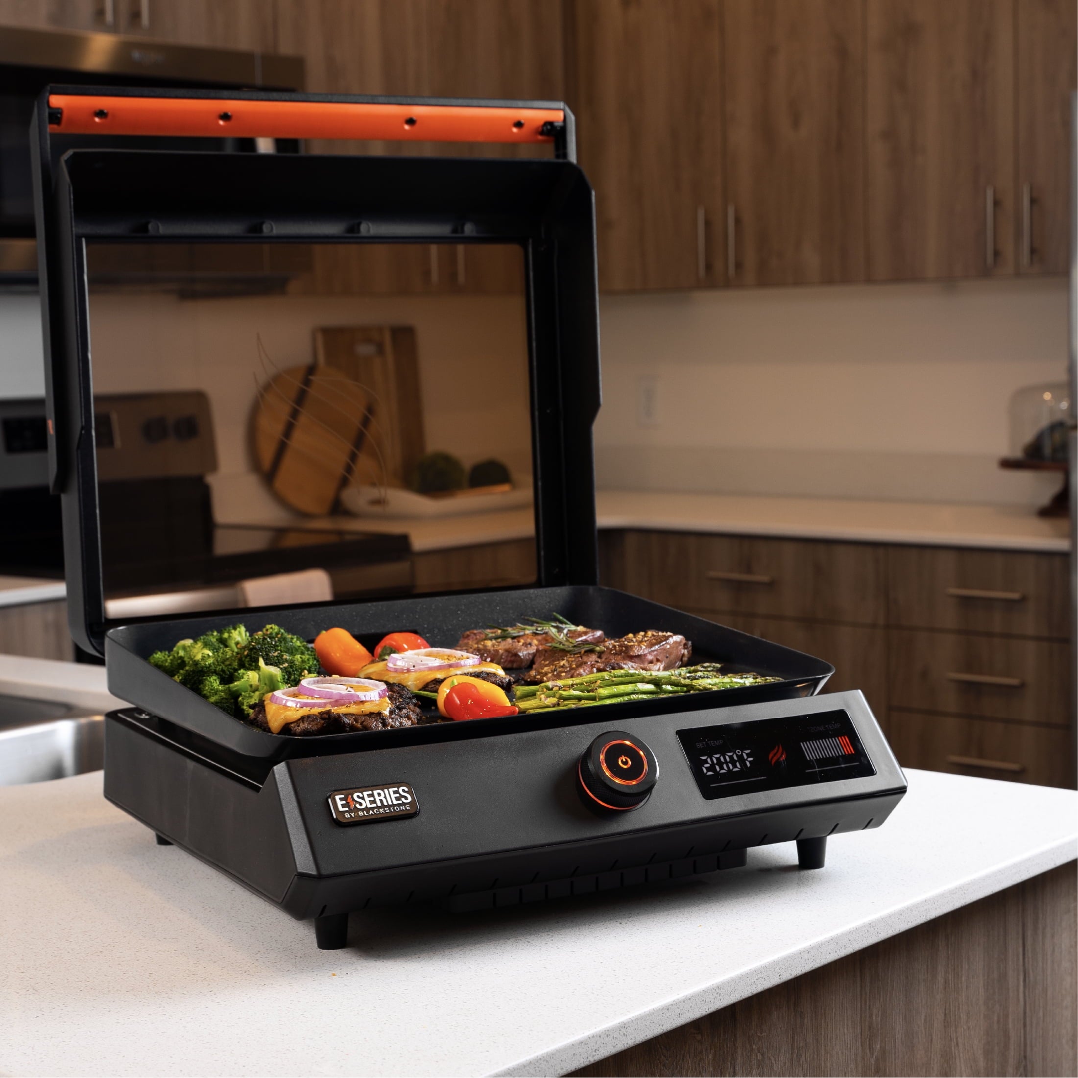 E-Series 17 Electric Tabletop Griddle with Hood