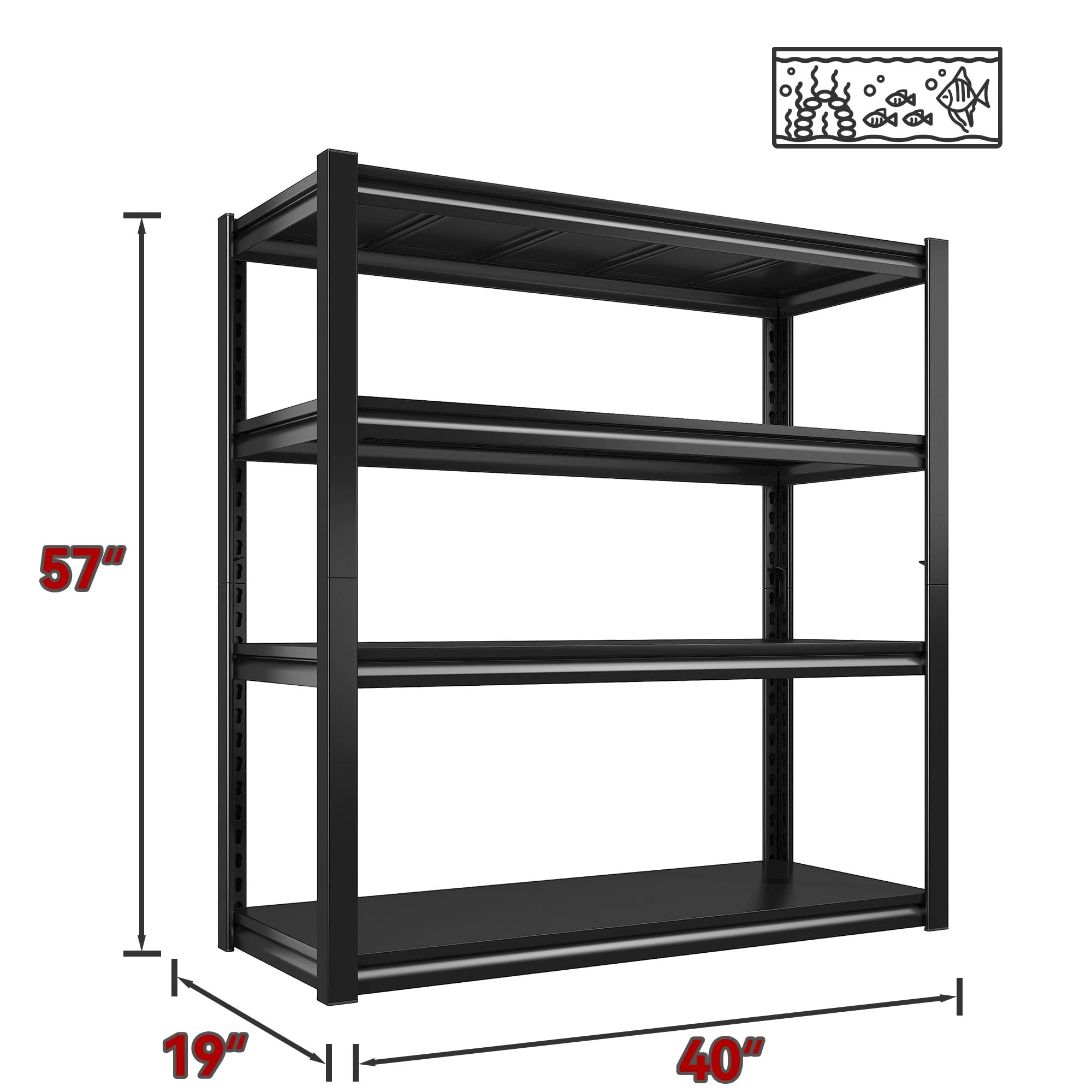 Raybee 40 Wide Garage Shelving Heavy Duty