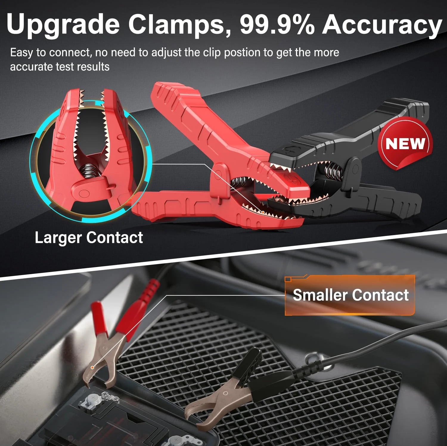 FOXWELL Car Battery Tester 12V 24V. 100-2000CCA