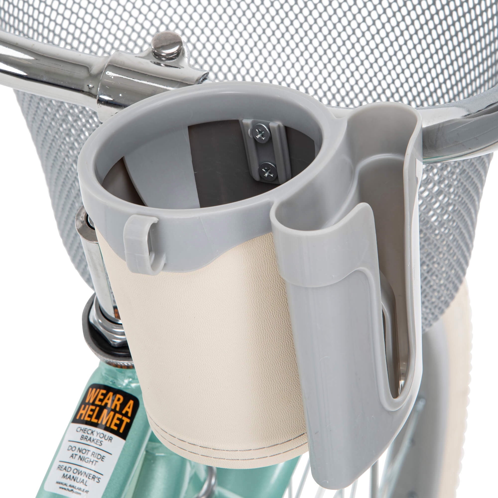 26 In. Nel Lusso Women's Classic Beach Cruiser Bike. Mint Green