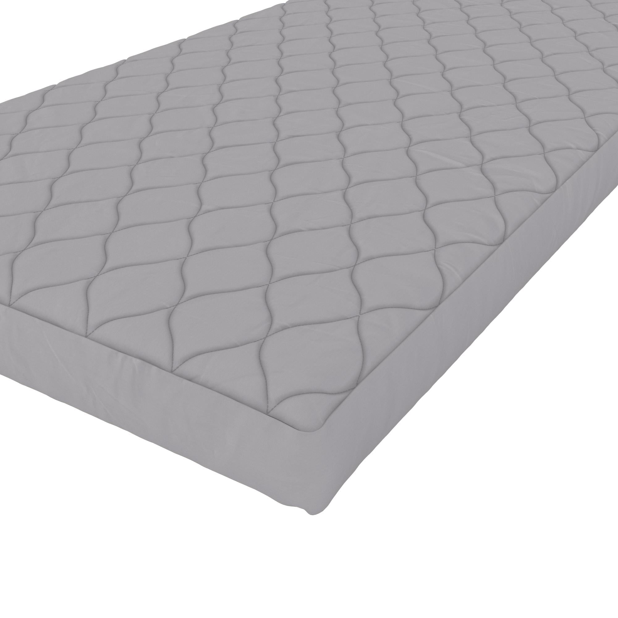 Value 6 Inch Thermobonded Polyester Filled Quilted Top Bunk Bed Mattress. Twin. Gray