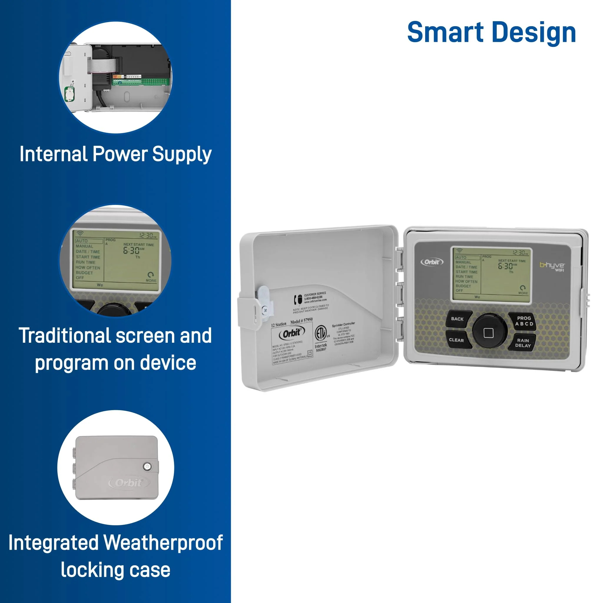 Orbit Smart 6-Station WiFi Sprinkler System Controller