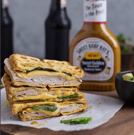 Baby Ray's Sweet Golden Mustard BBQ Sauce. 18 oz.