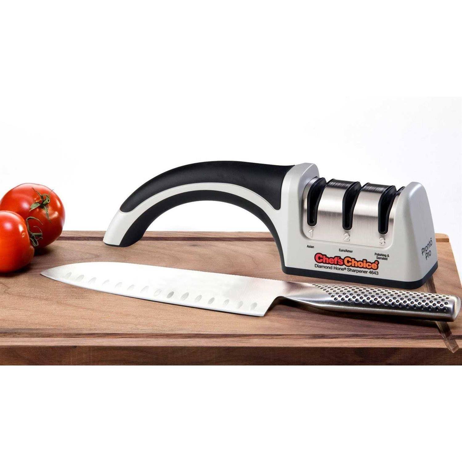 Chef's Choice 4643 Pronto Pro Manual Diamond Hone Knife Sharpener New