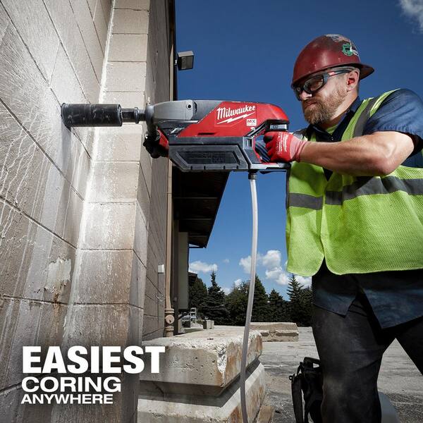 MX FUEL Lithium-Ion Cordless Handheld Core Drill Kit with Stand and M18 4 Gal. Switch Tank Backpack Water Supply Kit